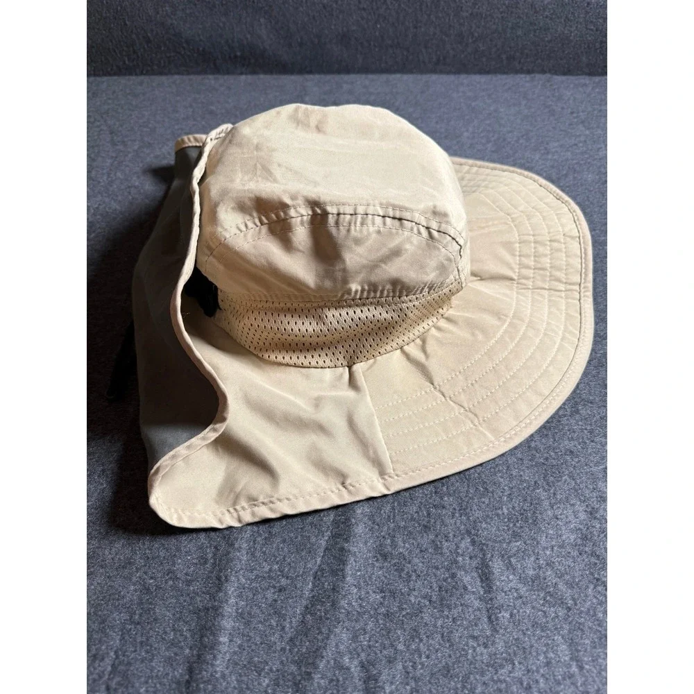 Field & Stream Tan Sun Hat Wide Brim Neck Flap Fishing Hiking Boonie Hat
